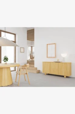 AC Design Furniture Atmore skänk, 3 dörrar, 3 hyllplan, push to open-funktion, 160x40x75 cm