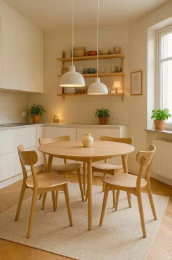 AC Design Furniture Roxby matbordsuppsättning Ø 105 cm