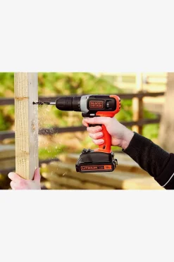 Black & Decker Borr-/skruvdragare med 18V Lithium-ion 1,5AH