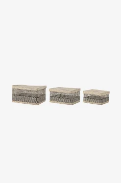 Bloomingville Korg Sabel. med lock set om 3