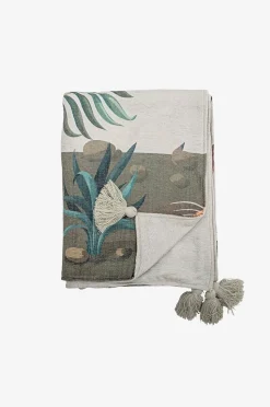 Bloomingville Påfågel Throw