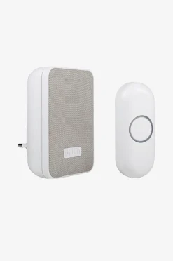 Byron Trådlös Dörrklocka Med Tygfront Plug-in 230v