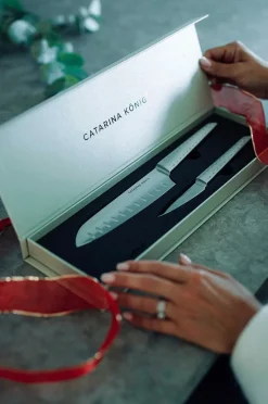 Catarina König Knivset 2 delar 30&21cm