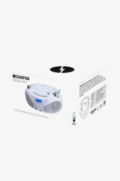 Champion Nordic Boombox CD/Radio/MP3/USB White ABB200W