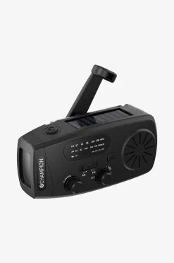 Champion Nordic Vevradio med ficklampa och solceller