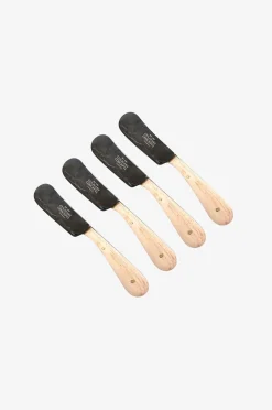 Culinary Concepts London Blonde Oak Set med fyra smörknivar / bredare