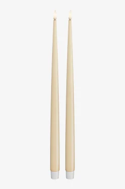DeluxeHomeart LED Taper Candle Shiny 2,2x38 cm 2 st