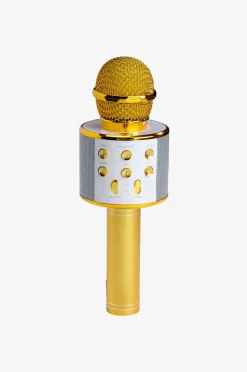 Denver Bluetooth Karaoke Mikrofon Med Inbyggd Högtalare Guld