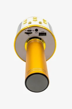 Denver Bluetooth Karaoke Mikrofon Med Inbyggd Högtalare Guld