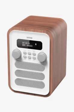Denver FM/DAB+ Radio Bluetooth Trä/Vit