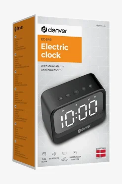Denver Väckarklocka med bluetooth-högtalare