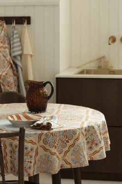 Ellos Home Duk Duk Elly Tile i återvunnet halvlinne Ø 150 cm