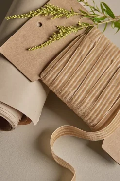 Ellos Home Presentband Velvety Stripe i sammet, 10 m