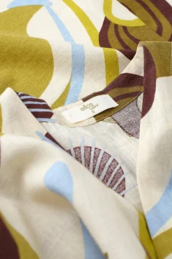 Ellos Home Kimono Elly Retro i återvunnet halvlinne