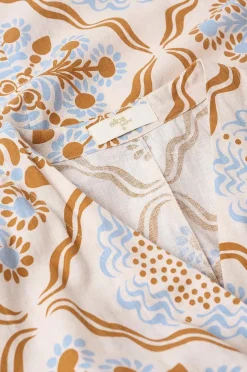 Ellos Home Kimono Elly Tile Kimono i återvunnet halvlinne