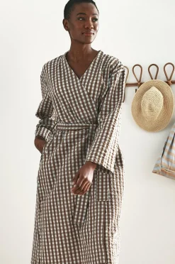 Ellos Home Kimono Nell Check Kimono