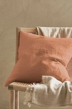 Ellos Home Kuddfodral Candice Zip i tvättat lin 50x50 cm