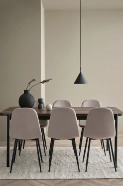 Ellos Home Matgrupp Gilda med bord 180x90 cm + 6 stolar