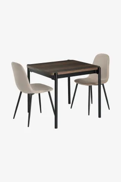 Ellos Home Matgrupp Gilda 2 Stolar, 75x85 cm med bord 81x86 cm + 2 stolar