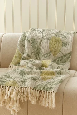 Ellos Home Pläd Jennie Lemon