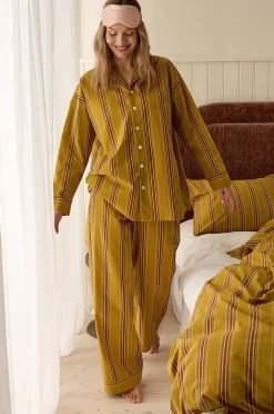 Ellos Home Pyjamasbyxor Avery Stripe i bomullspercale