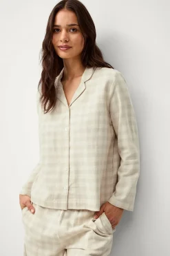 Ellos Home Pyjamasskjorta Valerie Small Check