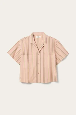 Ellos Home Skjorta Juliette Stripe Camp Collar