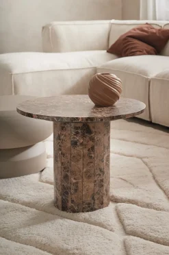 Ellos Home Soffbord Combo i marmor Ø 51 cm