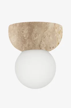 Globen Lighting Vägglampa/taklampa Torrano 13 IP44 Brunbetsad ek