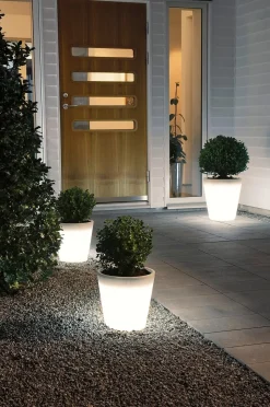 Konstsmide Blomkruka Assisi liten LED 28 cm