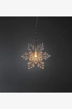 Konstsmide Gardinslinga 12 snöflingor LED 140cm