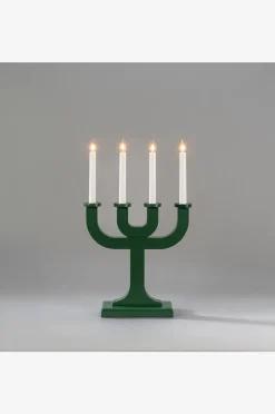 Konstsmide Ljusstake trä 4 glödlampor