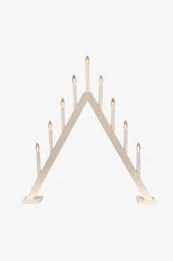 Konstsmide Ljusstake trä 9glödlampor