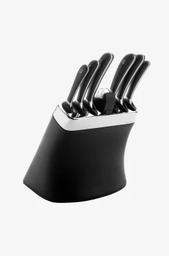 Robert Welch Svart knivblockset 8P och knivslip Signature