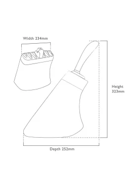 Robert Welch Svart knivblockset 8P och knivslip Signature