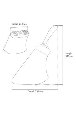Robert Welch Svart knivblockset 8P med skärpstål Signature
