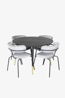 Venture Home Matgrupp Dipp med 4st stolar Arrow