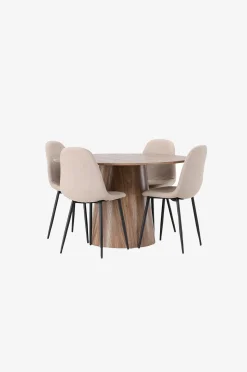 Venture Home Matgrupp Lanzo med 4st stolar Polar