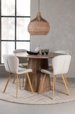 Venture Home Matgrupp Lanzo med 4st stolar Lilja