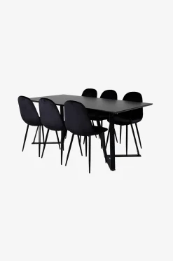 Venture Home Matgrupp Maggie med 6 stycken Penally matstolar
