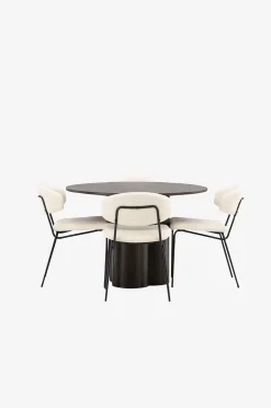 Venture Home Matgrupp Olivia med 4st stolar Chico
