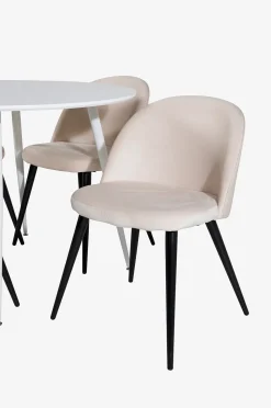 Venture Home Matgrupp Pia med 4st matstolar Valleta