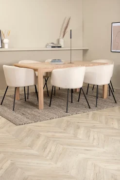 Venture Home Matgrupp Slider med 6 st matstolar Berit
